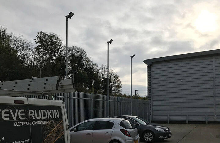 Car park lighting for a new builders merchants