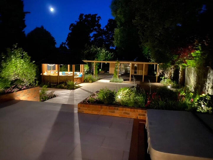 Garden lighting in Peterborough