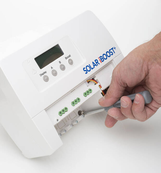 Solar iBoost+ controls