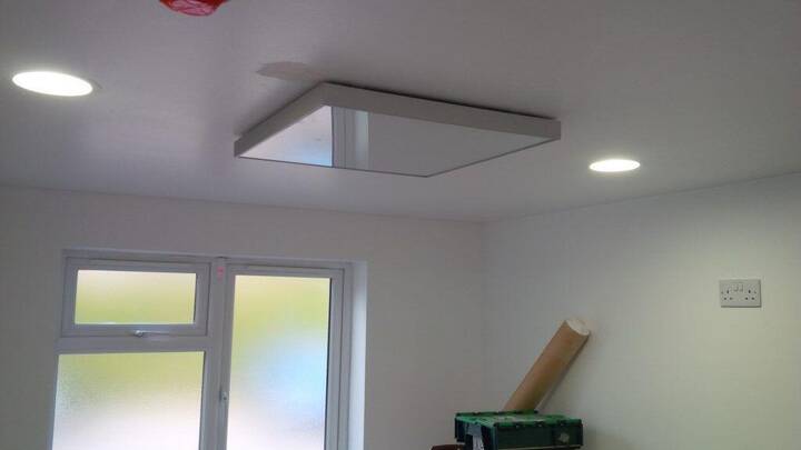 Surface mounted infrared panel