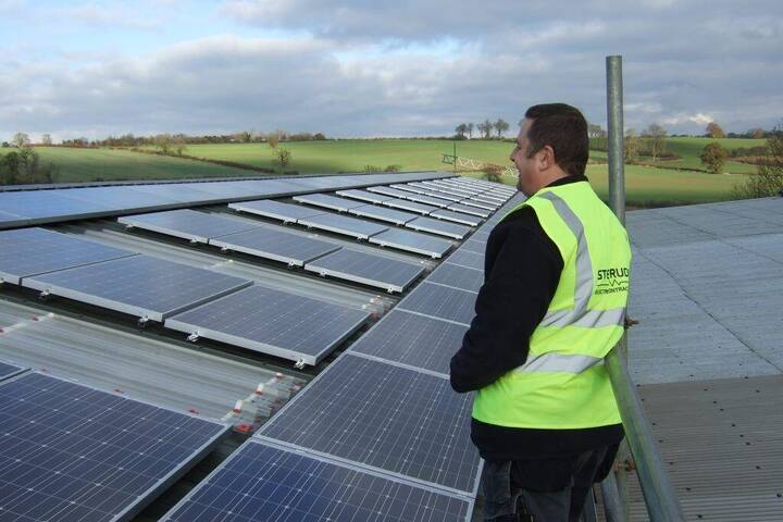 Inspecting a commercial solar array