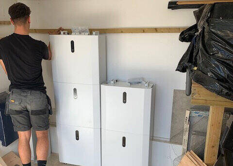 Solar battery installation