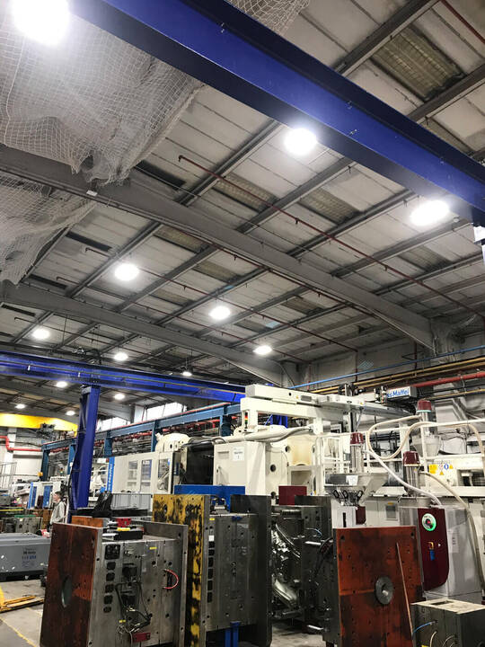 Warehouse lighting project, Staffordshire
